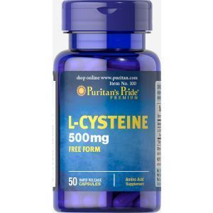 Л-цистеин, L-Cysteine, Puritan's Pride, 500 мг, 100 капсул