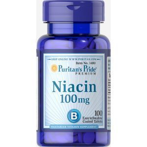 Niacinas, Niacinas, Puritano pasididžiavimas, 100 mg, 100 tablečių