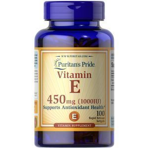 Витамин Е, Vitamin E, Puritan's Pride, 450 мг (1000 МЕ), 100 капсул