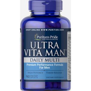 Витамины для мужчин, Ultra Vita Man Time Release, Puritan's Pride, 90 капсул