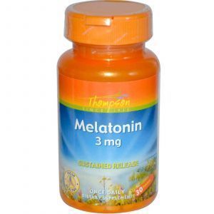Melatoninas, Melatoninas, Thompson, 3 mg, 30 tablečių.