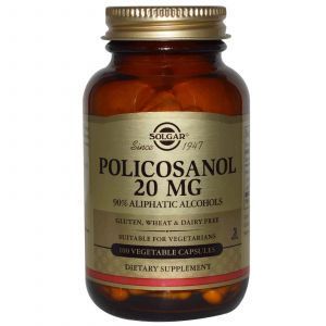 Поликозанол, Solgar, 20 мг, 100 кап