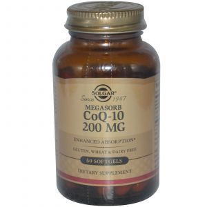 Коэнзим Q10, Solgar, 200 мг, 60 гелевых кап