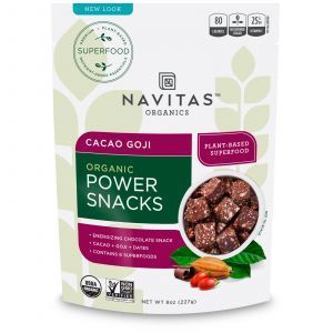 Энергетическая закуска, какао и годжи, Power Snacks, Navitas Naturals, 227 г (Default)
