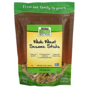 Now Foods, Real Food, Whole Wheat Sesame Sticks