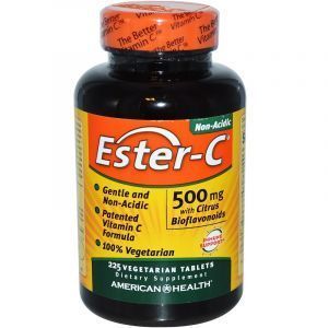 Эстер С с цитрусовыми биофлавоноидами, Ester-C, American Health, 500 мг, 225 таблеток (Default)