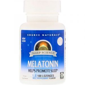 Мелатонин, Melatonin, Source Naturals, 1 мг, 100 таблеток. (Default)