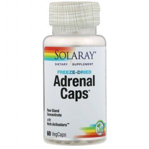 Здоровье надпочечников, Adrenal Caps, Solaray, 60 капс.