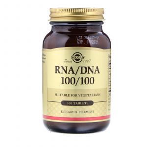 Нуклеиновые кислоты, RNA / DNA 100/100, Solgar, 100 таблеток
