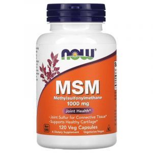 Метилсульфонилметан, MSM, Methylsulfonylmethane, Now Foods, 1000 мг, 120 вегетарианских капсул