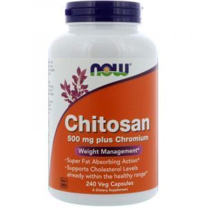 Хитозан, Chitosan, Now Foods, 500 мг, 240 капсул (Default)