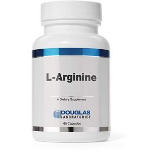 Argininas, L-argininas, Douglas Laboratories, universali aminorūgštis, 500 mg, 60 kapsulių