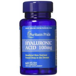 Hialurono rūgštis, Puritan's Pride, 100 mg, 60 kapsulių