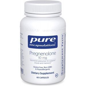 Прегненолон, Pregnenolone, Pure Encapsulations, для поддержки иммунной системы, памяти и гормонального баланса, 10 мг, 60 капсул