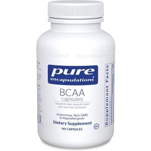 BCAA, grynos kapsulės, raumenų funkcijos palaikymas mankštos metu, 90 kapsulių