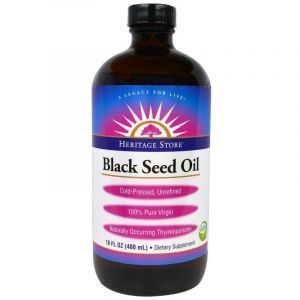 Масло черного тмина, Black Seed Oil, Heritage Products, органик, 480 мл
