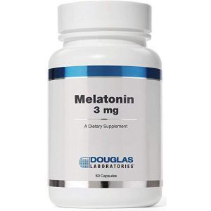 Melatoninas, Melatoninas, Douglas Laboratories, palaiko miego / pabudimo ciklus, 3 mg, 60 kapsulių