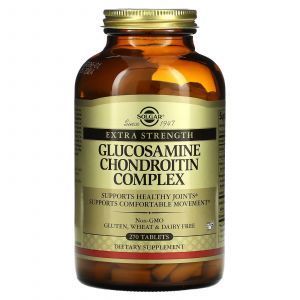Ypač stiprus gliukozamino chondroitino kaulų ir sąnarių kompleksas, gliukozamino chondroitinas, Solgar, 270 tablečių
