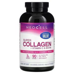 Коллаген + витамин С и биотин, Super Collagen, NeoCell, 270 таблеток