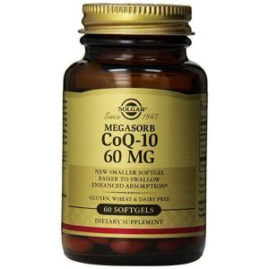 Коэнзим Q10, CoQ-10 Megasorb, Solgar, 60 мг, 60 капсул
