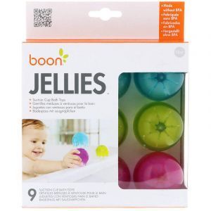 Игрушки для ванной, Bath Toys, Boon, Jellies, всасывающие, 12+ месяцев, 9 штук (Default)