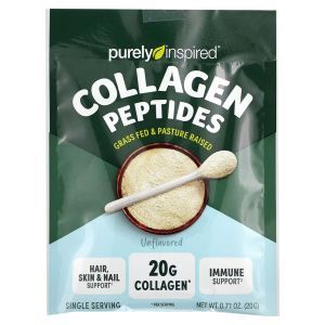 Пептиды коллагена, Collagen Peptides, Purely Inspired, порошок, без вкуса, 18 порционных пакетиков, по 20 г каждый