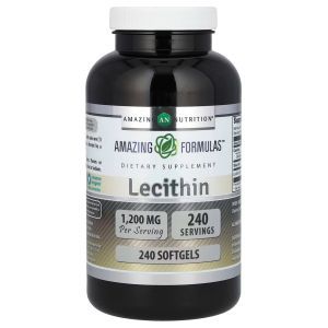 Лецитин, Lecithin, Amazing Nutrition, 1200 мг, 240 гелевых капсул
