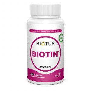 Biotinas, Biotinas, Biotus, 5000 mcg, 100 kapsulių
