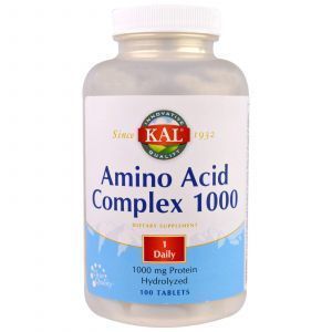 Аминокислотный комплекс, Amino Acid Complex, KAL, 1000 мг, 100 таб.