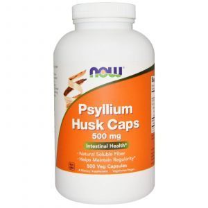 Подорожник (Psyllium Husk), Now Foods, 500 мг, 500 капсу
