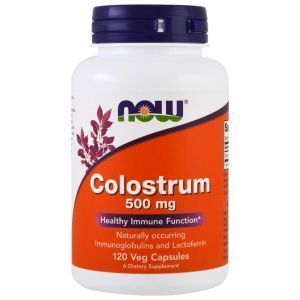 Колострум, Colostrum, Now Foods, 500 мг, 120 ка