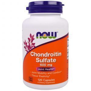 Хондроитин сульфат, Chondroitin Sulfate, Now Foods, 600 мг, 120 кап