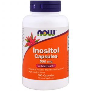 Инозитол, Inositol, Now Foods, 500 мг, 100 капс