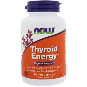 Для щитовидной железы, Thyroid Support, Now Foods, 90 вегетарианских капсул