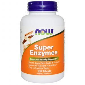 Пищеварительные ферменты, Super Enzymes, Now Foods, 180 та