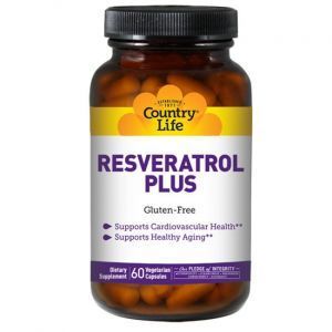 Ресвератрол (Resveratrol Plus), Country Life, 60 капсул (Default)