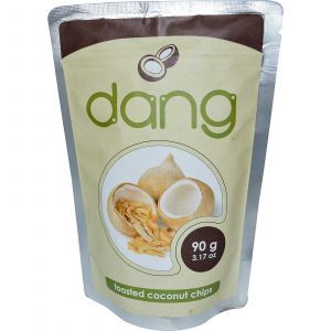 Поджаренные кокосовые чипсы, Toasted Coconut Chips, Dang Foods LLC, 90 г