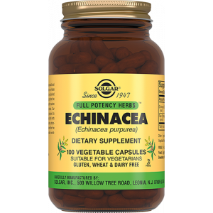 Эхинацея экстракт, Echinacea Herb, Solgar, 100 капсул