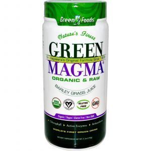 Пророщенный ячмень, Green Magma, Green Foods Corporation, органический, 150 грамм
