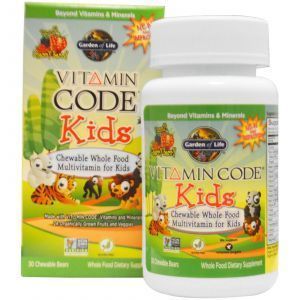 Мультивитамины для детей, Vitamin Code, Garden of Life, 30 жеват.  