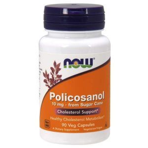 Поликозанол (Policosanol), Now Foods, 10 мг, 90 вегетарианских капсул