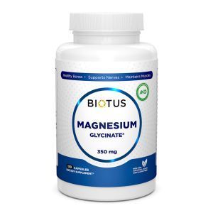 Магний глицинат, Magnesium Glycinate, Biotus, 120 капсул