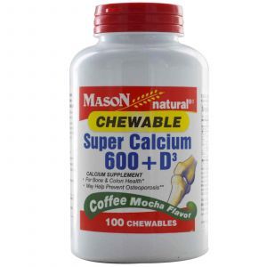 Жевательный кальций, Mason Vitamins, 100 таблеток