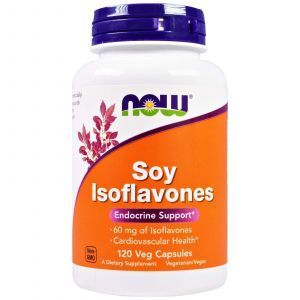 Соевые изофлавоны, Soy Isoflavones, Now Foods, 120 капсул