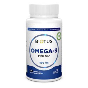 Omega-3 Islandijos žuvų taukai, Omega-3 žuvų taukai, Biotus, 120 kapsulių