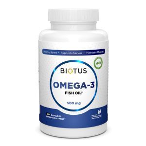 Omega-3 Islandijos žuvų taukai, Omega-3 žuvų taukai, Biotus, 180 kapsulių