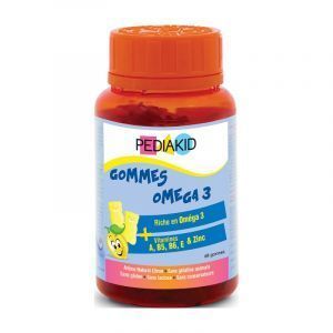 Vaikų Omega 3, Radiergummis Omega 3, Pediakid, 60 Gummies