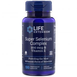 Селен с витамином Е, Super Selenium, Life Extension, комплекс, 100 кап