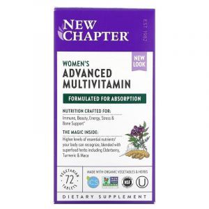 Мультивитамины для женщин, Every Woman Multivitamin, New Chapter, 72 таблетки