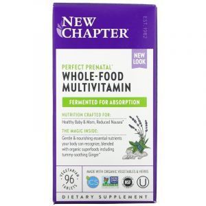 Мультивитамины для беременных, Perfect Prenatal Multivitamin, New Chapter, 96 таблеток (Default)